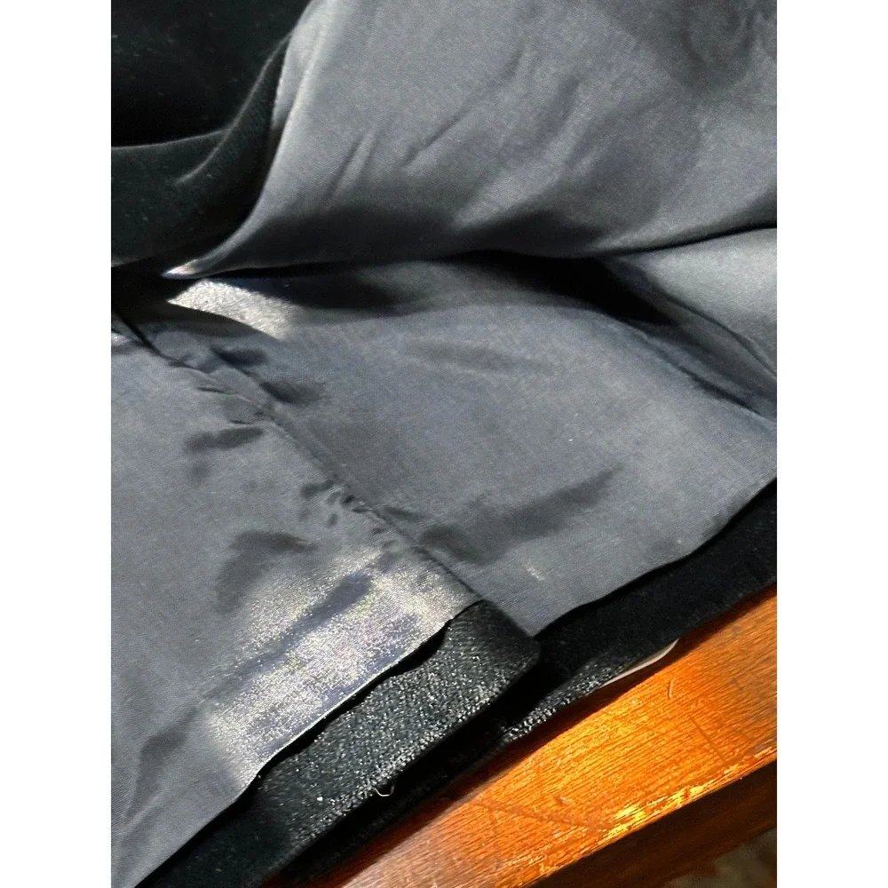 GAP Black Velvet Double Breasted Blazer Pants Suit Set Womens Size 8‎ - Picture 8 of 16